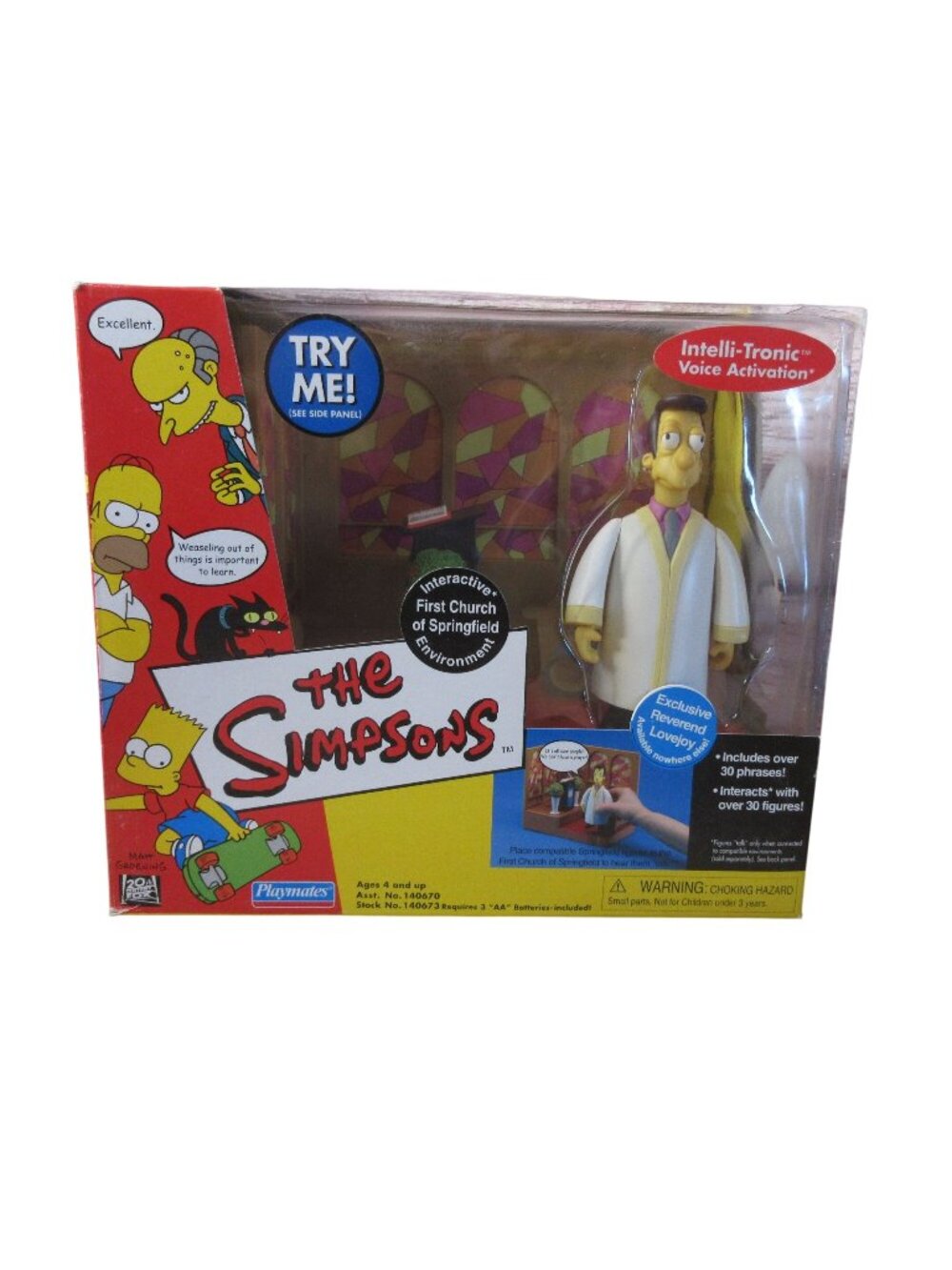 The Simpsons First Church Of Springfield Exclusive Reverend Lovejoy 2001 Vintage